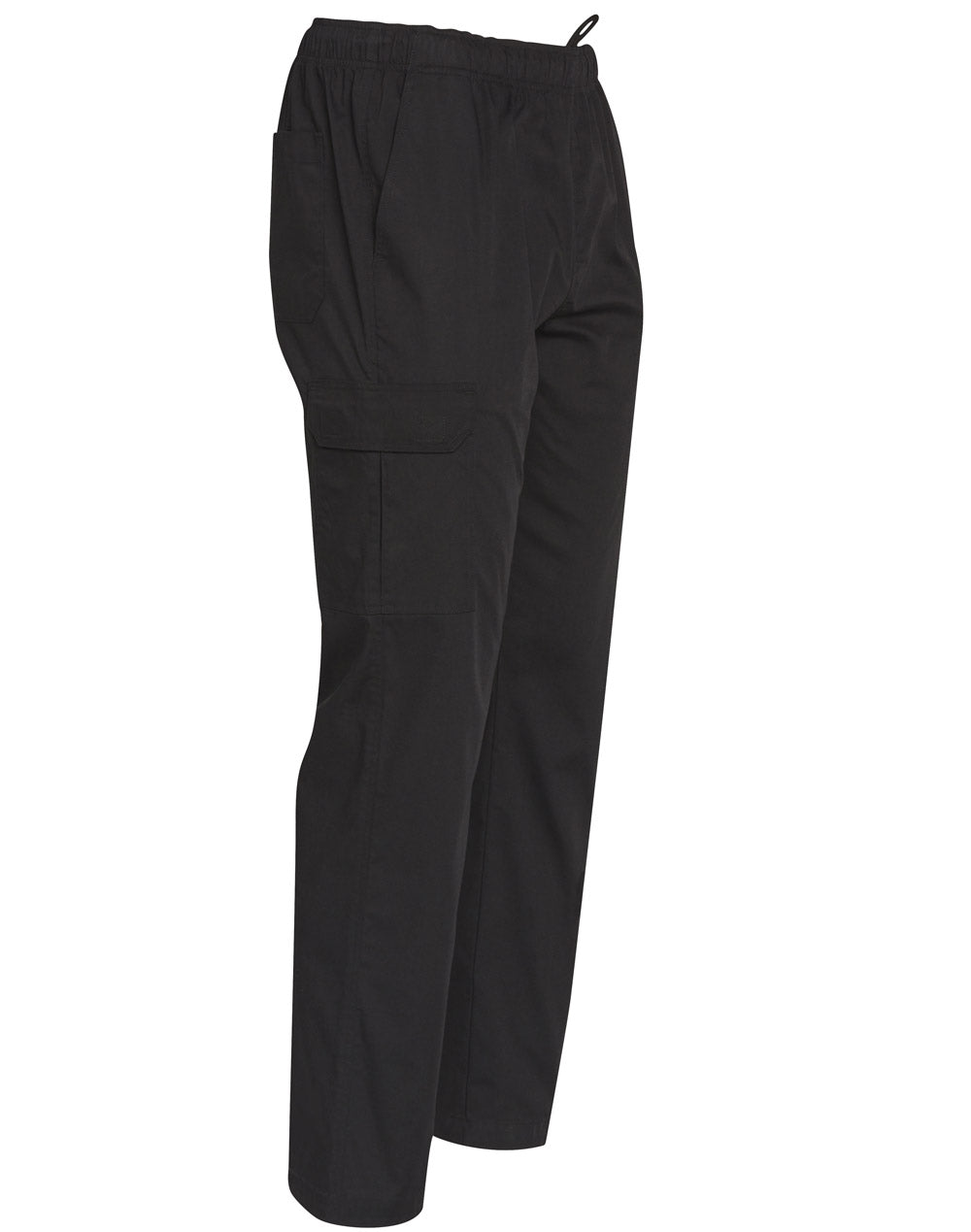 Mens Functional Chef Pants - Black - View