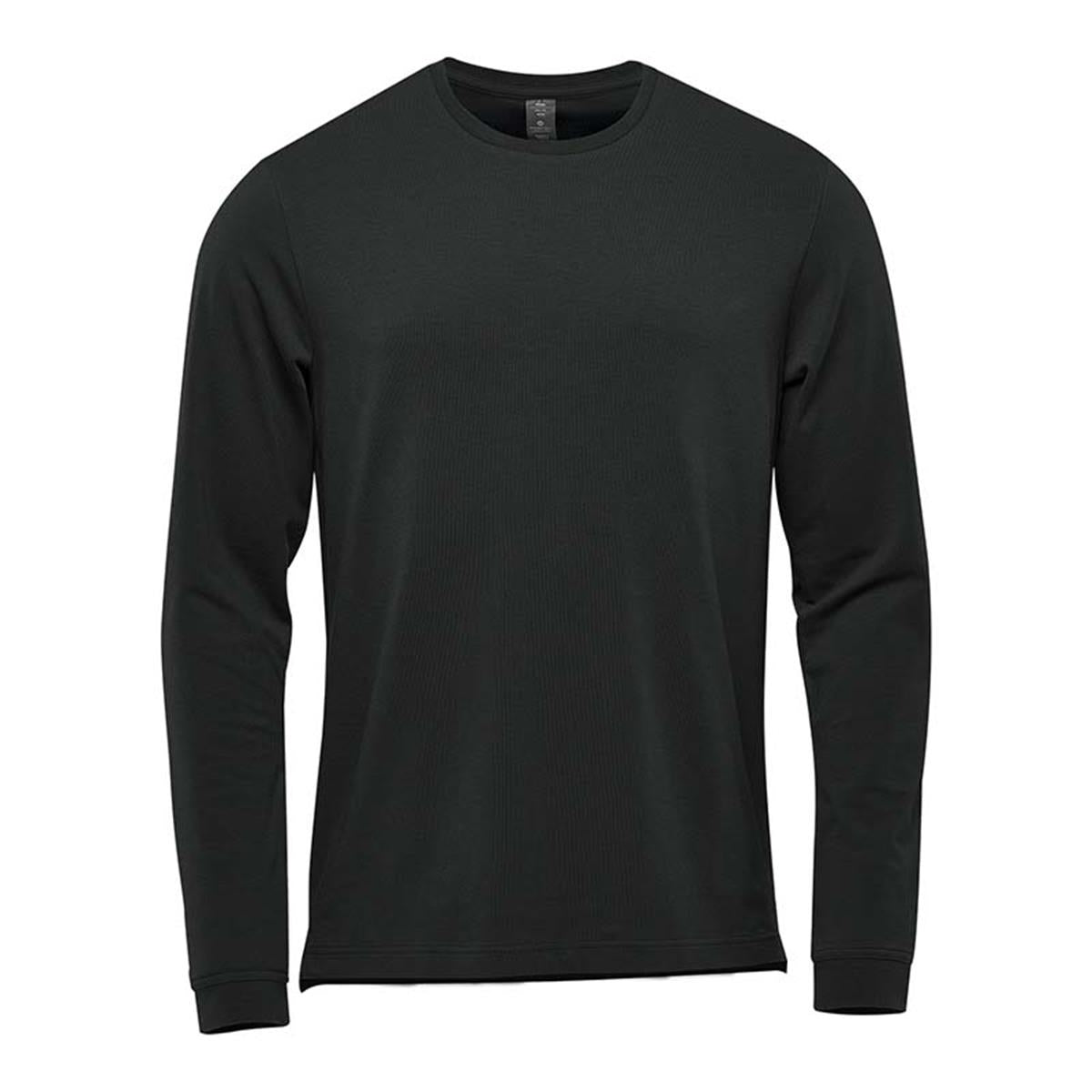 Men's Montebello Performance Long Sleeve Tee - Black - Front