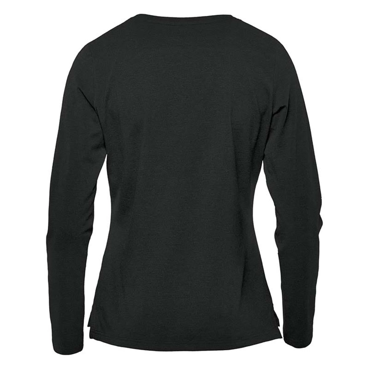 Women's Montebello Performance Long Sleeve Tee - Black - Back