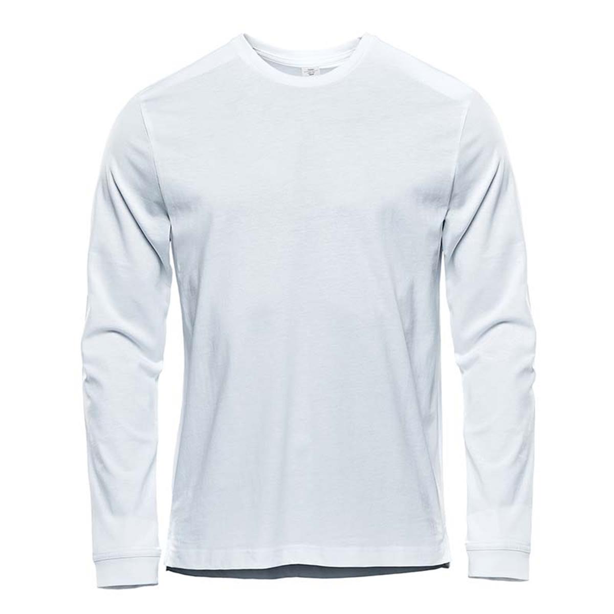 Men's Equinox Long Sleeve Tee - White - Front