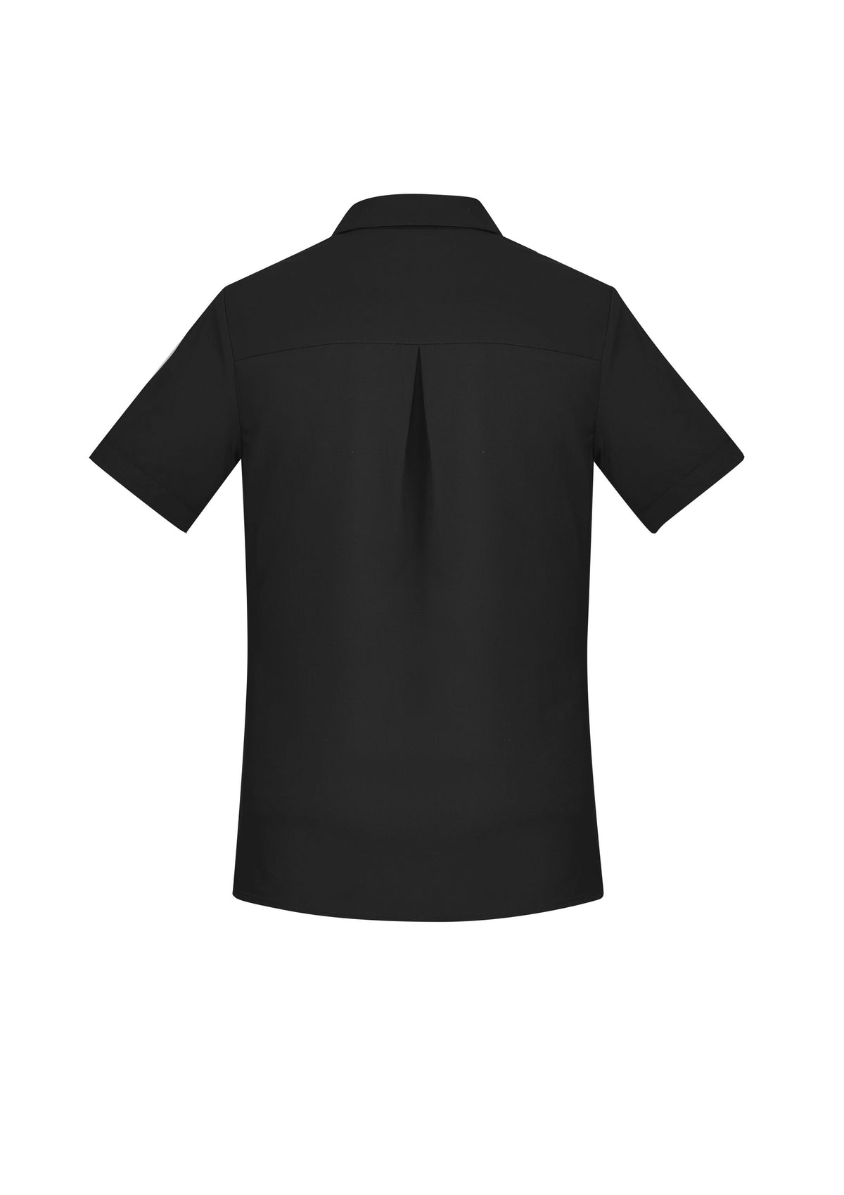 Florence Womens Plain Short Sleeve Shirt - Black - Back