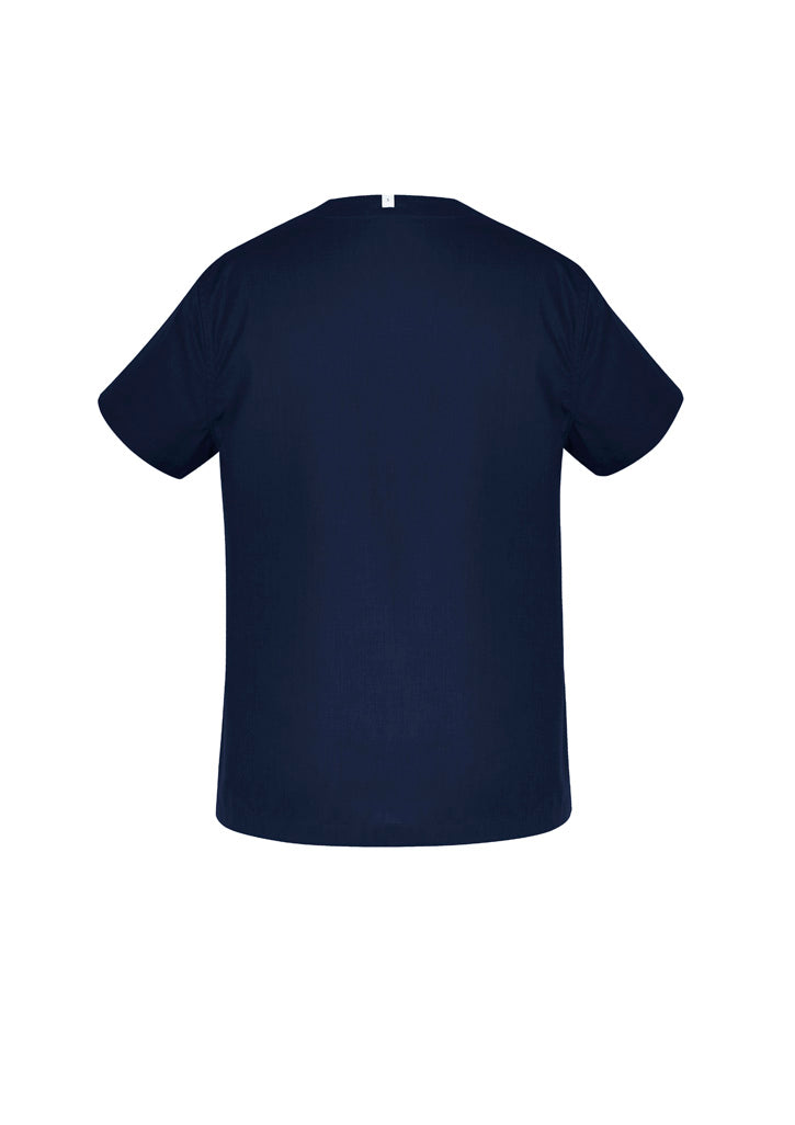 Hartwell Unisex Reversible Scrub Top - Midnight Navy - Back