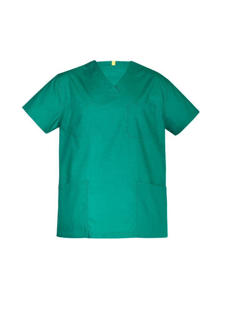Hartwell Unisex Reversible Scrub Top - Surgical Green - Front