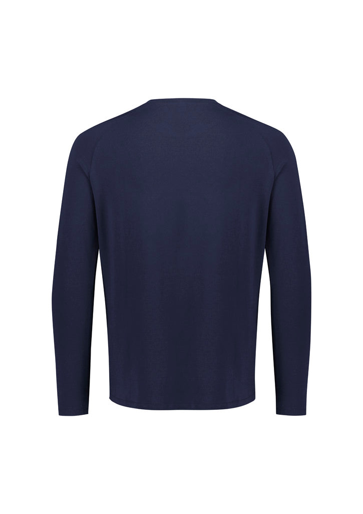Performance Mens Long Sleeve Tee - Midnight Navy - Back