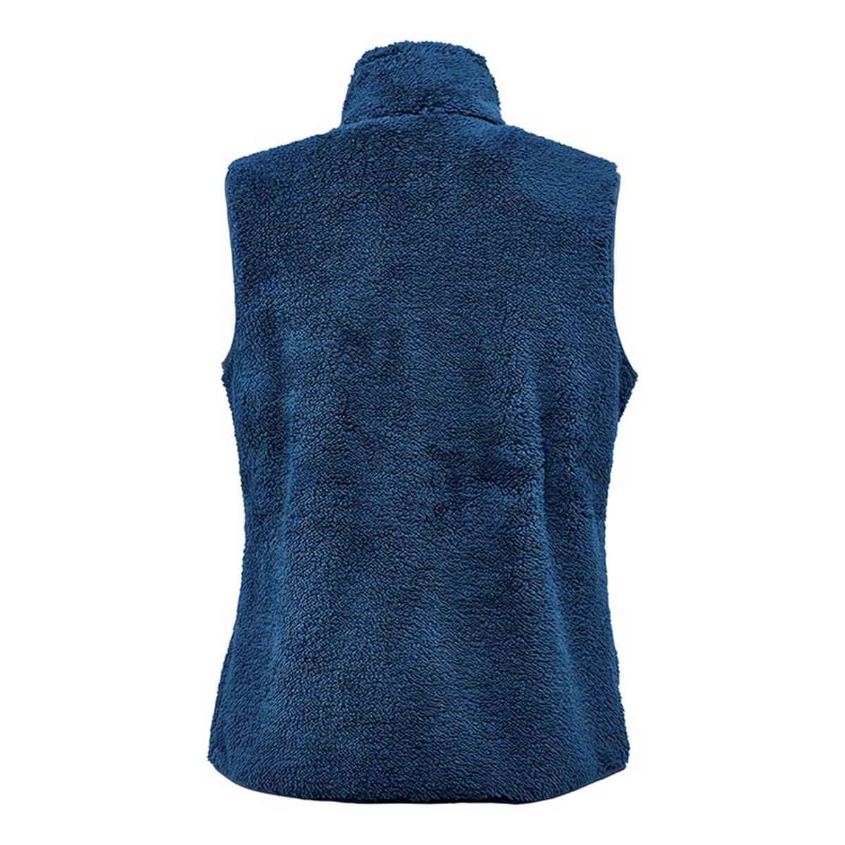 Women's Bergen Sherpa Fleece Vest - Indigo - Back