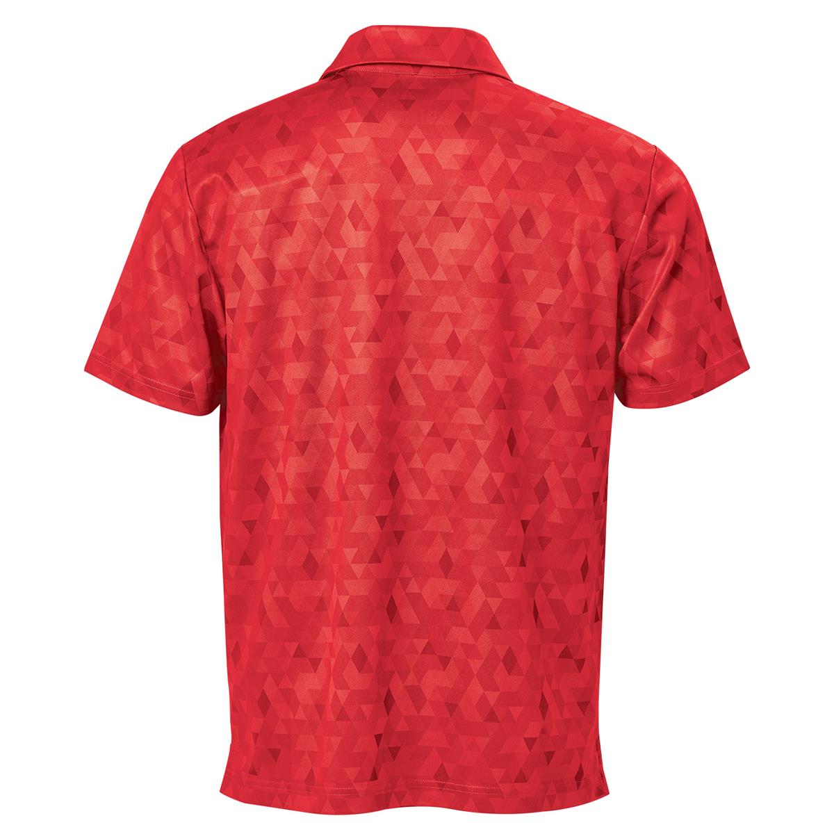 Men's Galapagos Polo - Bright Red - Back