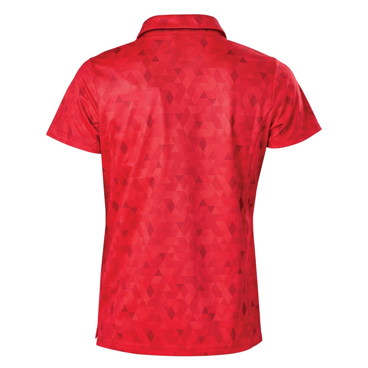 Women's Galapagos Polo - Bright Red - Back