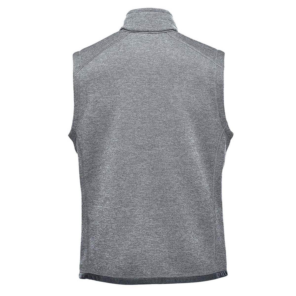 Men's Avalante Full Zip Fleece Vest - Granite Heather - Back