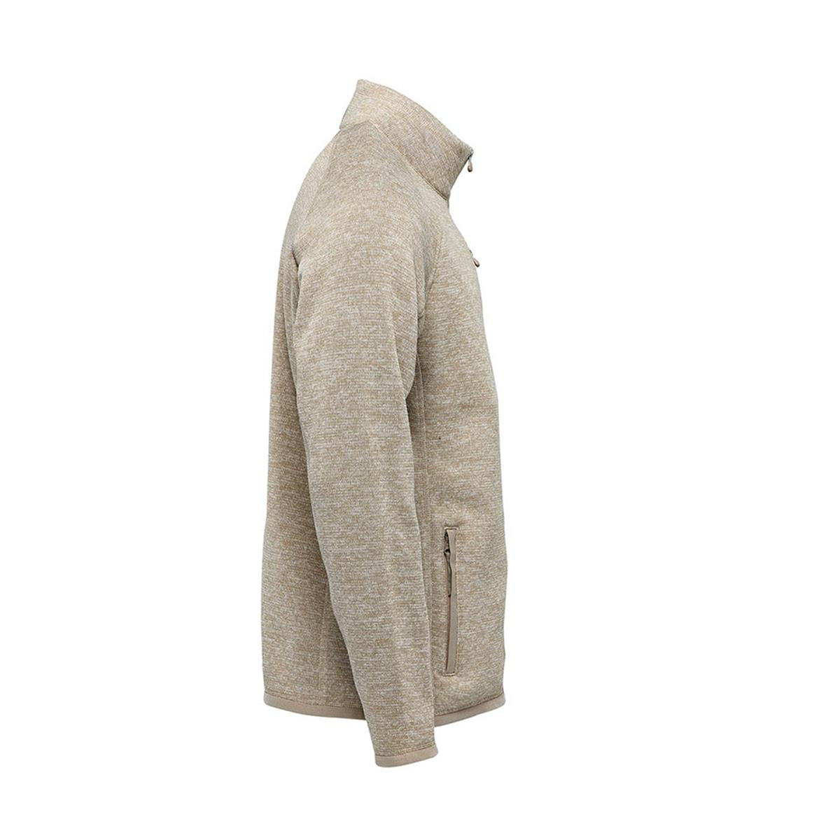 Men's Avalante Full Zip Fleece Jacket - Oatmeal Heather - Back