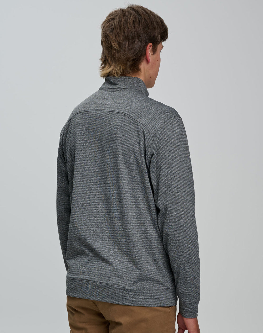 Ultimate Half Zip Long Sleeve Sweat Top- Mens - view