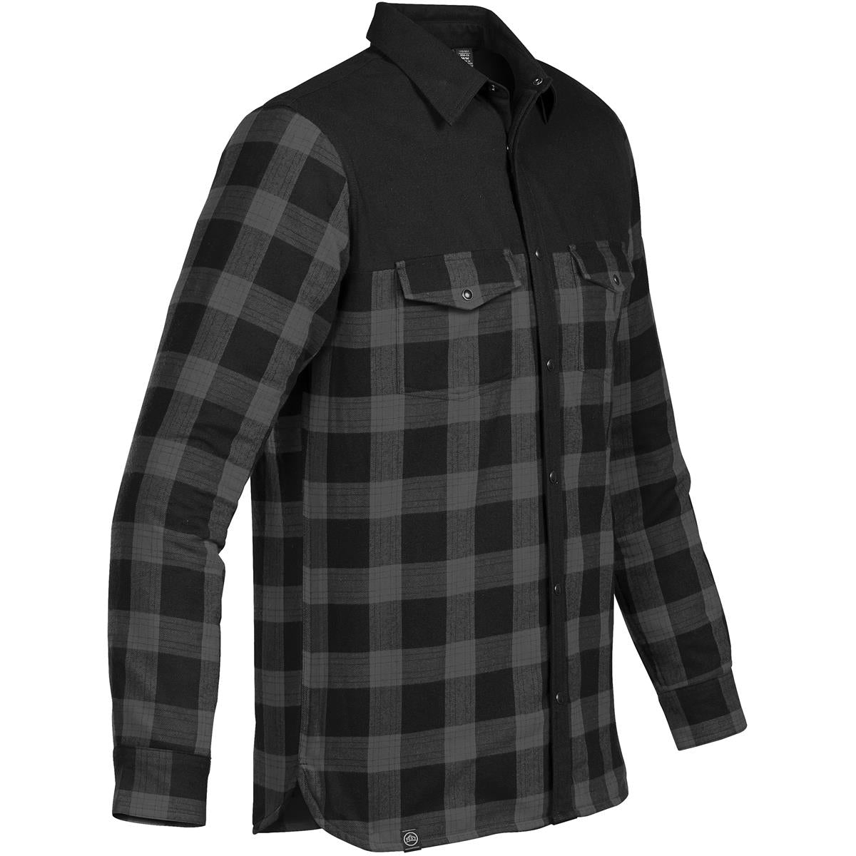 Men's Logan Thermal Shirt - Carbon Plaid - Back