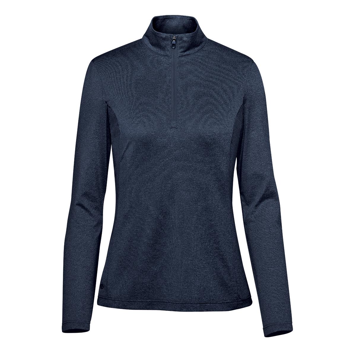 Women's Volante H2X-DRY 1/4 Zip Pullover - Midnight Heather - Front
