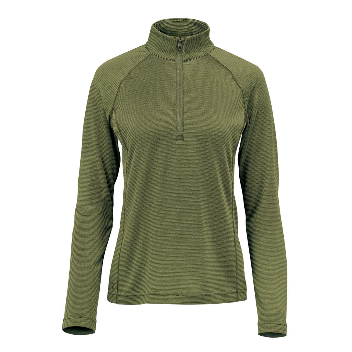 Women's Mesa 1/4 Zip Pullover - Sage Green - Front