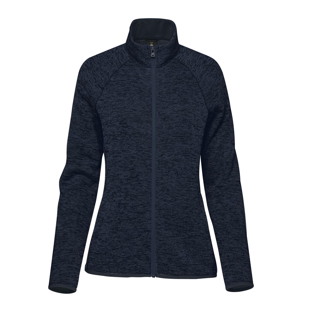 Women's Yosemite Full Zip Fleece Jacket - Navy Heather - Front