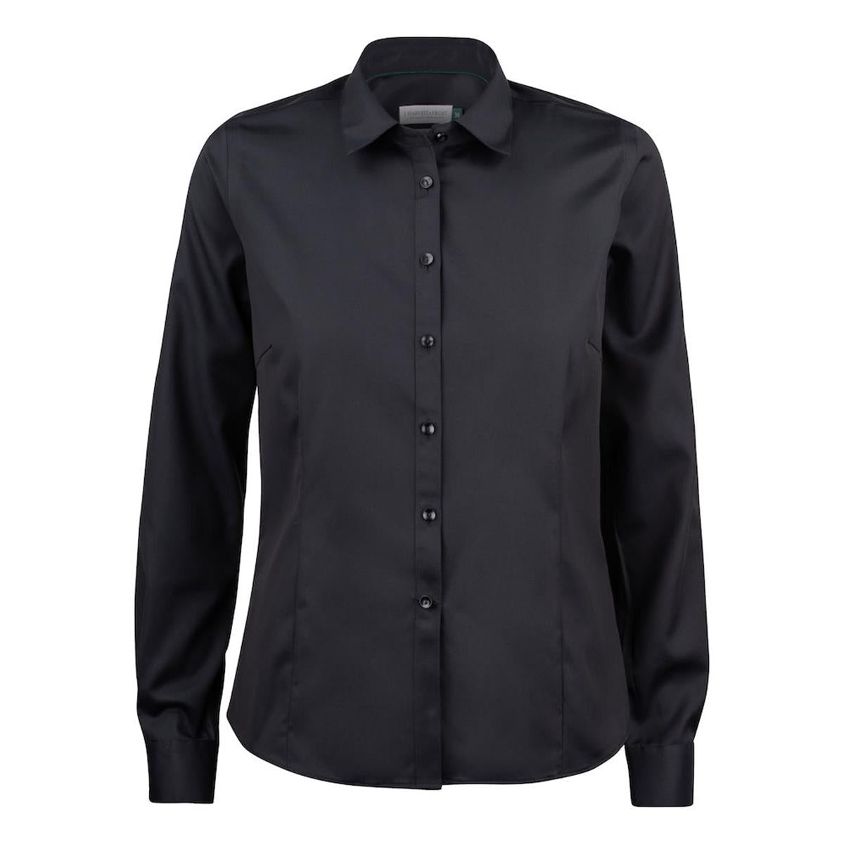 Green Bow 01 Women's Shirt - Black - Front