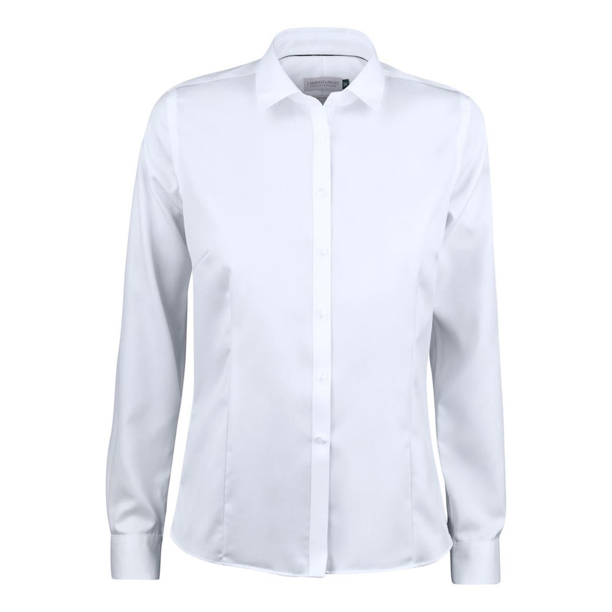 Green Bow 01 Women's Shirt - White - Front