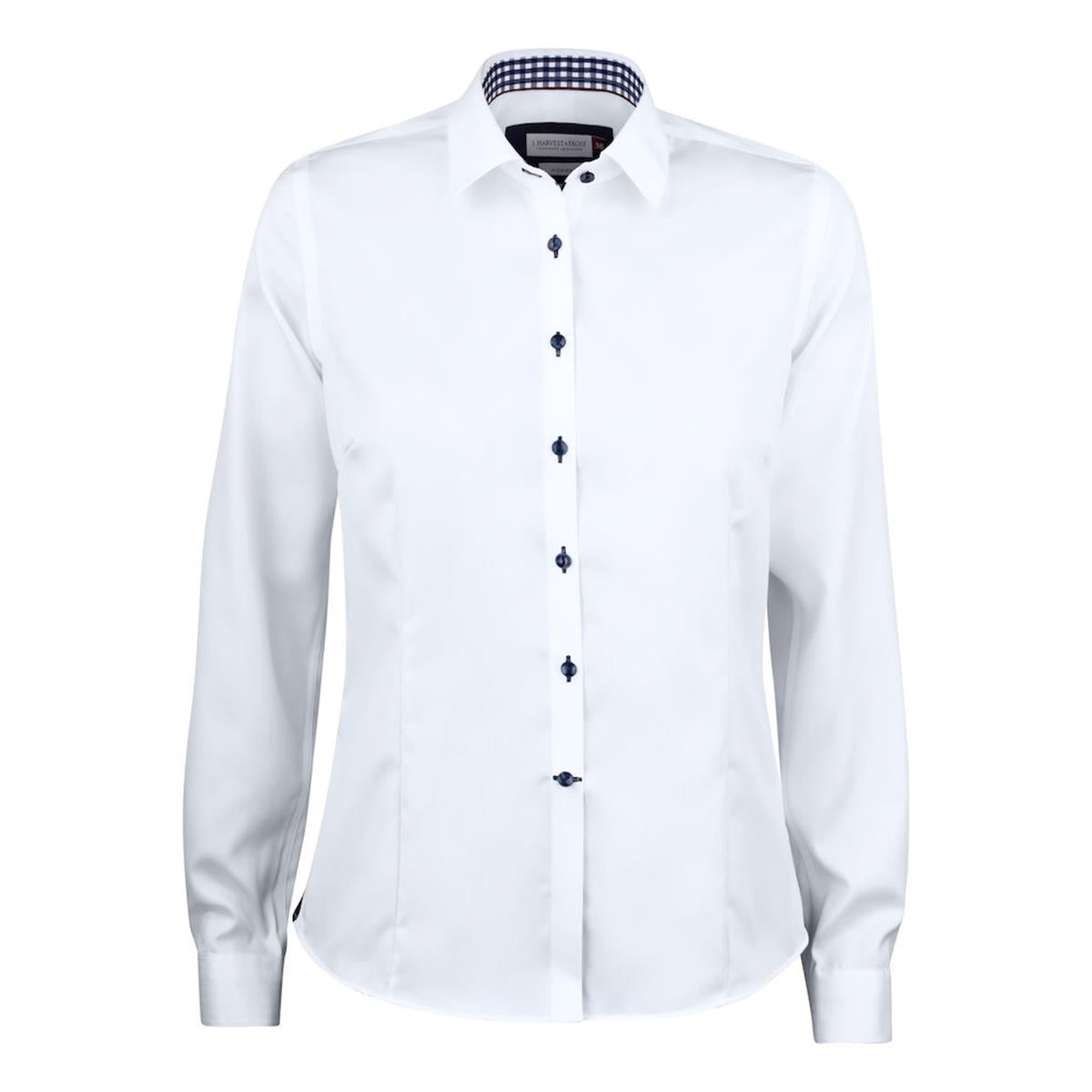 Red Bow 20 Women's Shirt - White / Navy - Front