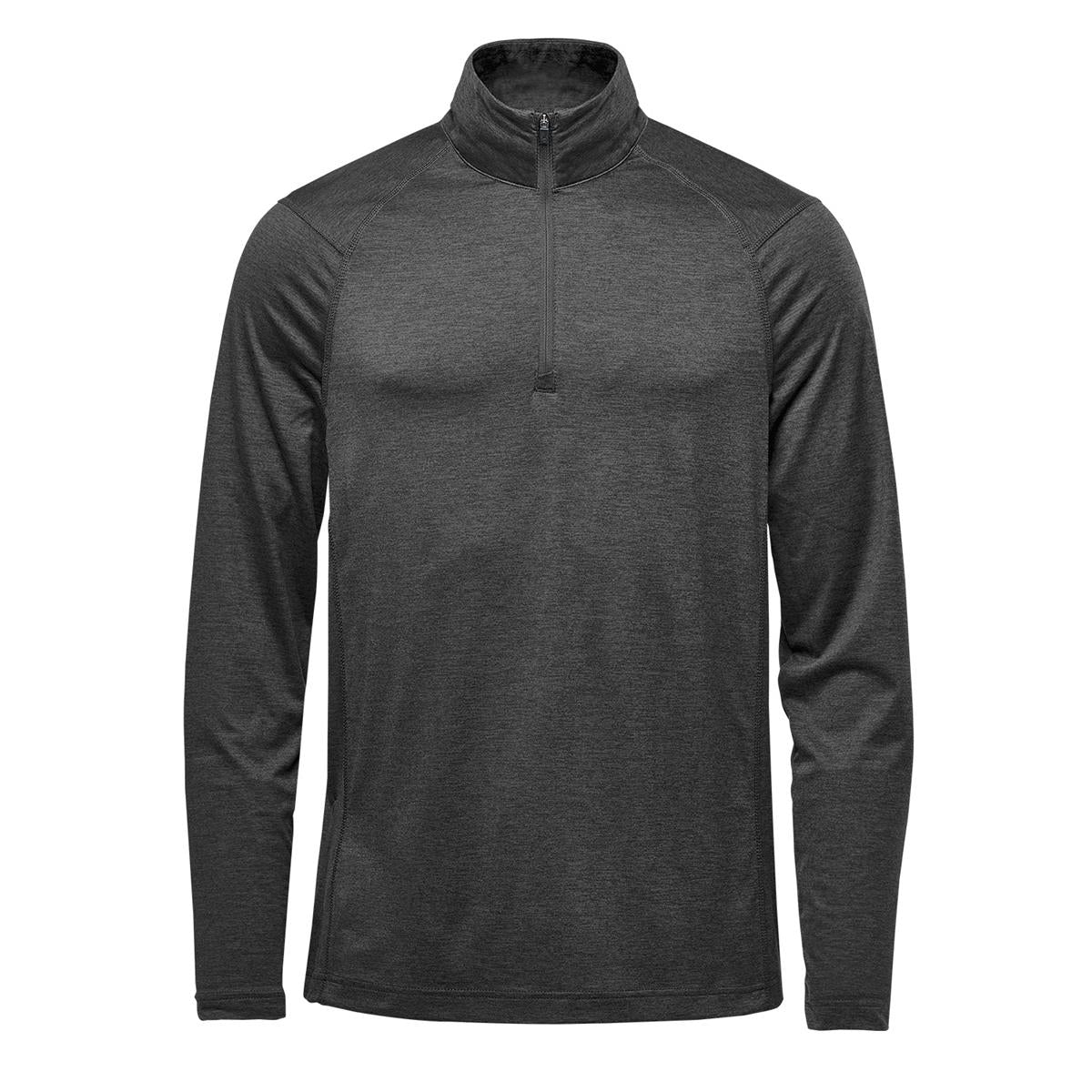 Men's Milano 1/4 Zip Pullover - Charcoal Heather - Front