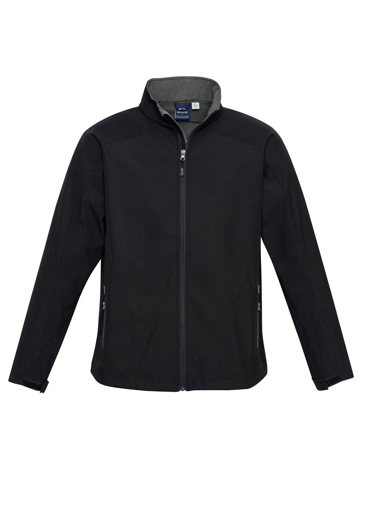 Geneva Mens Jacket - Black/Graphite - Front