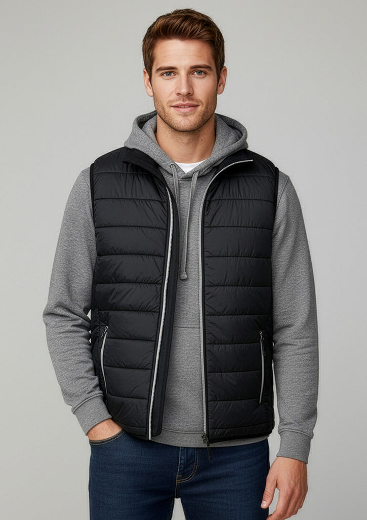 Stealth Mens Vest - Black/Silver - Model