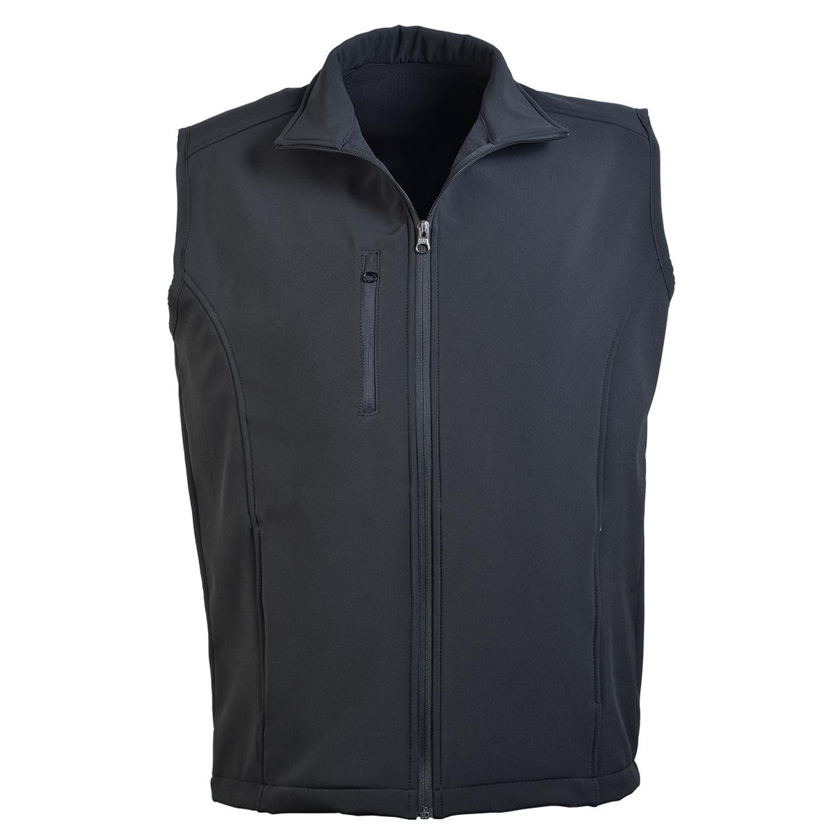 The Softshell Vest - Black / Black - Front