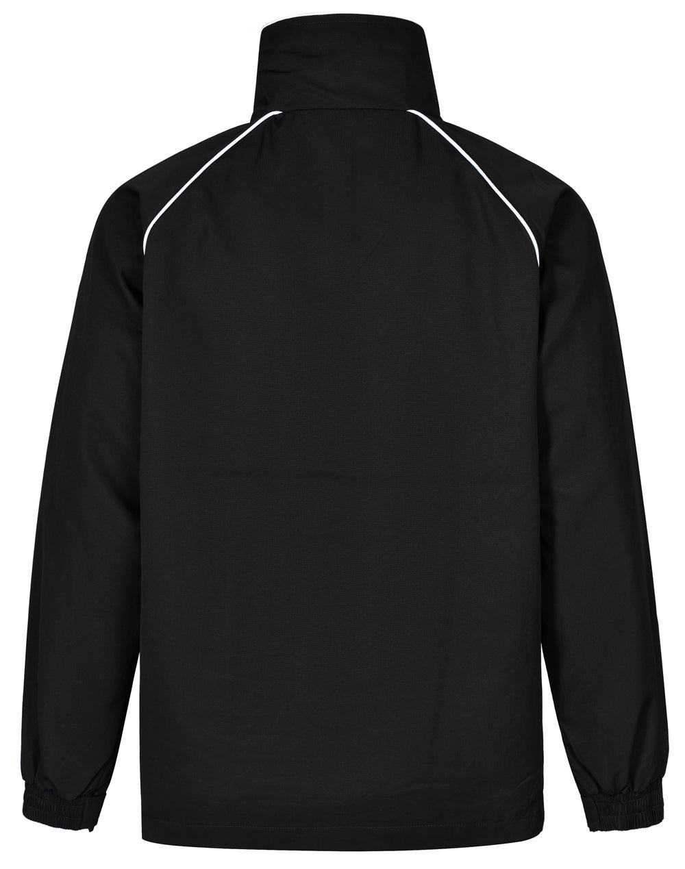 Champion's Track Top - Unisex - Black/White - Back