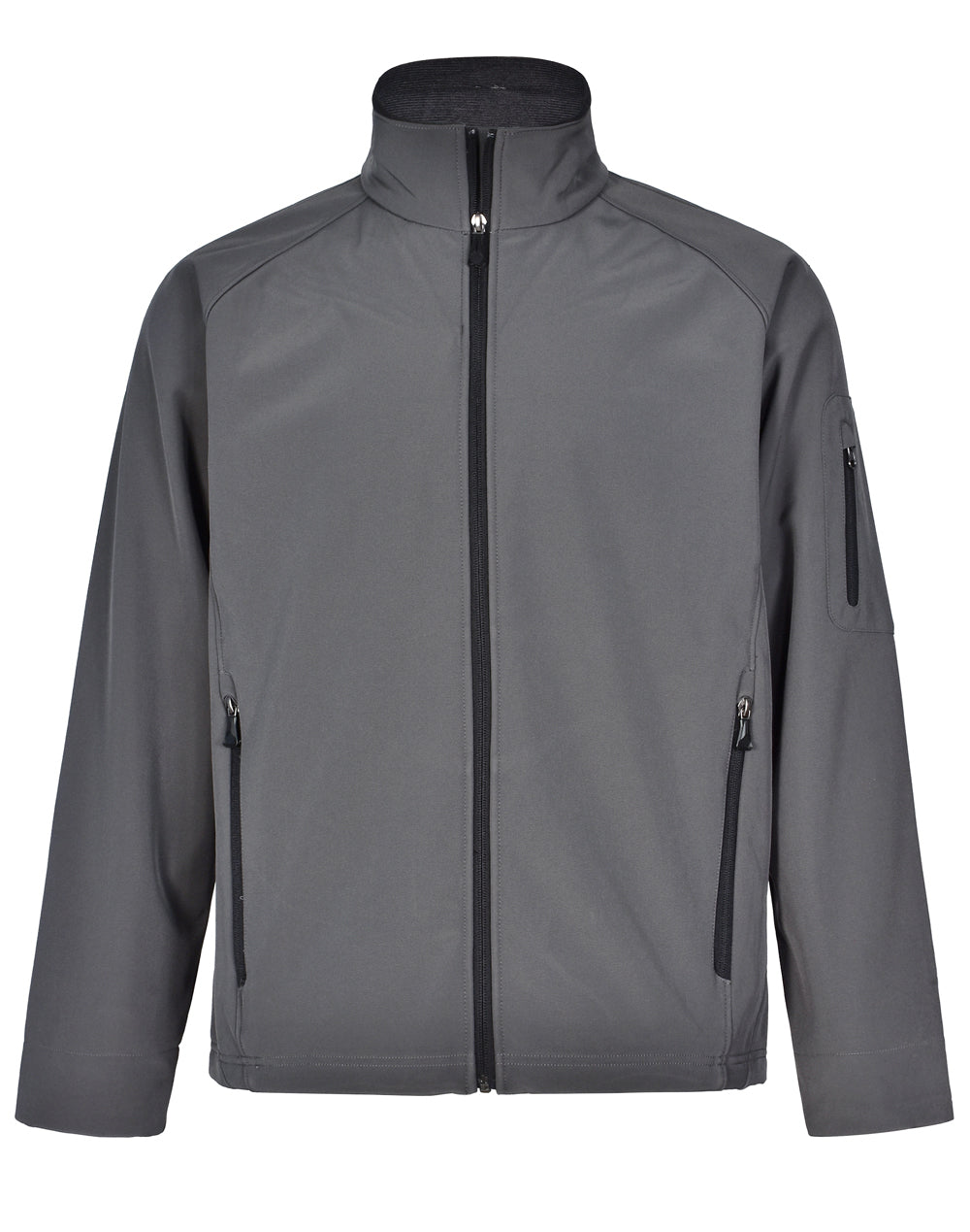 Men's Softshell High-Tech Jacket - Charcoal - Front