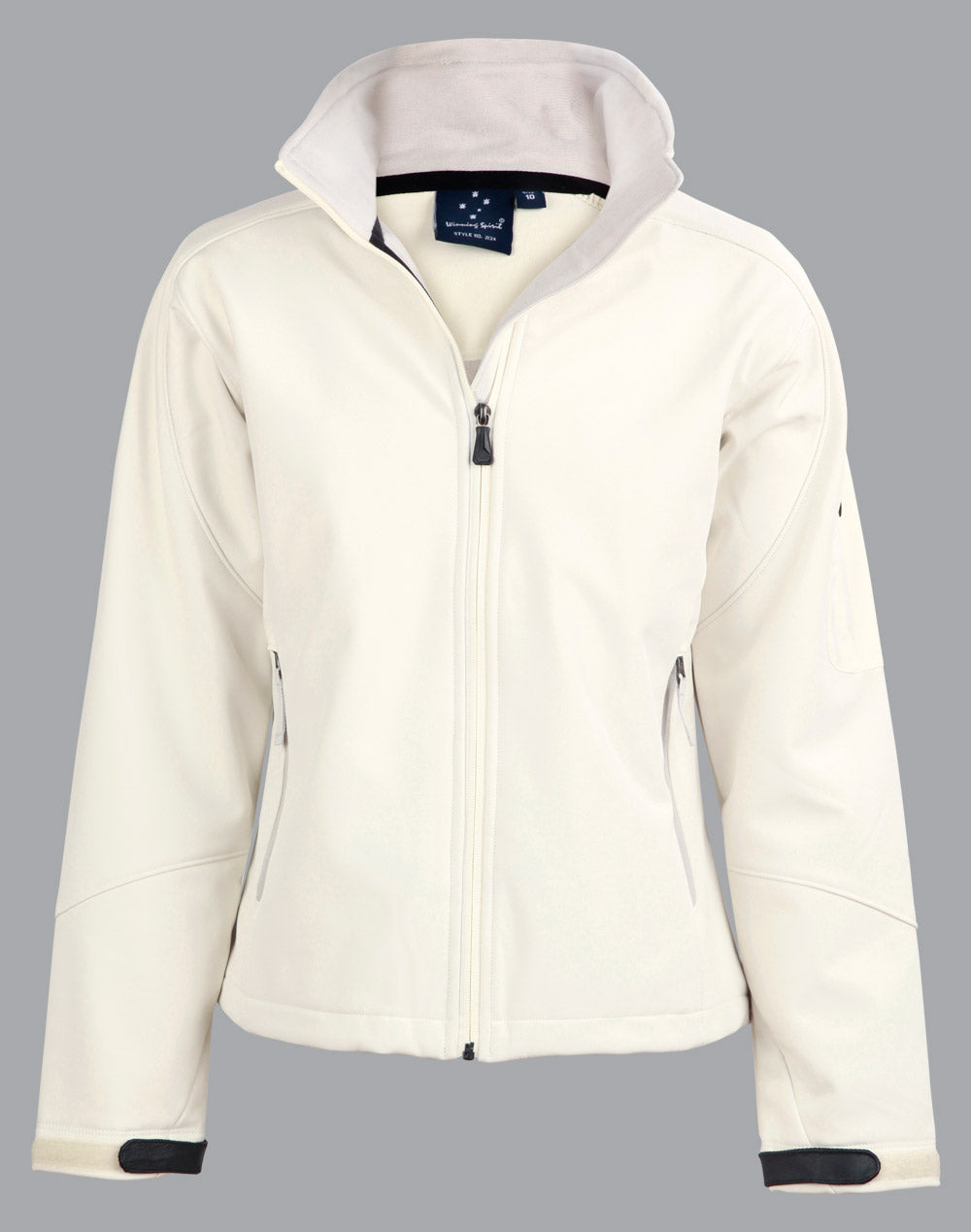 Ladies Softshell Hi-Tech Jacket - White - Front
