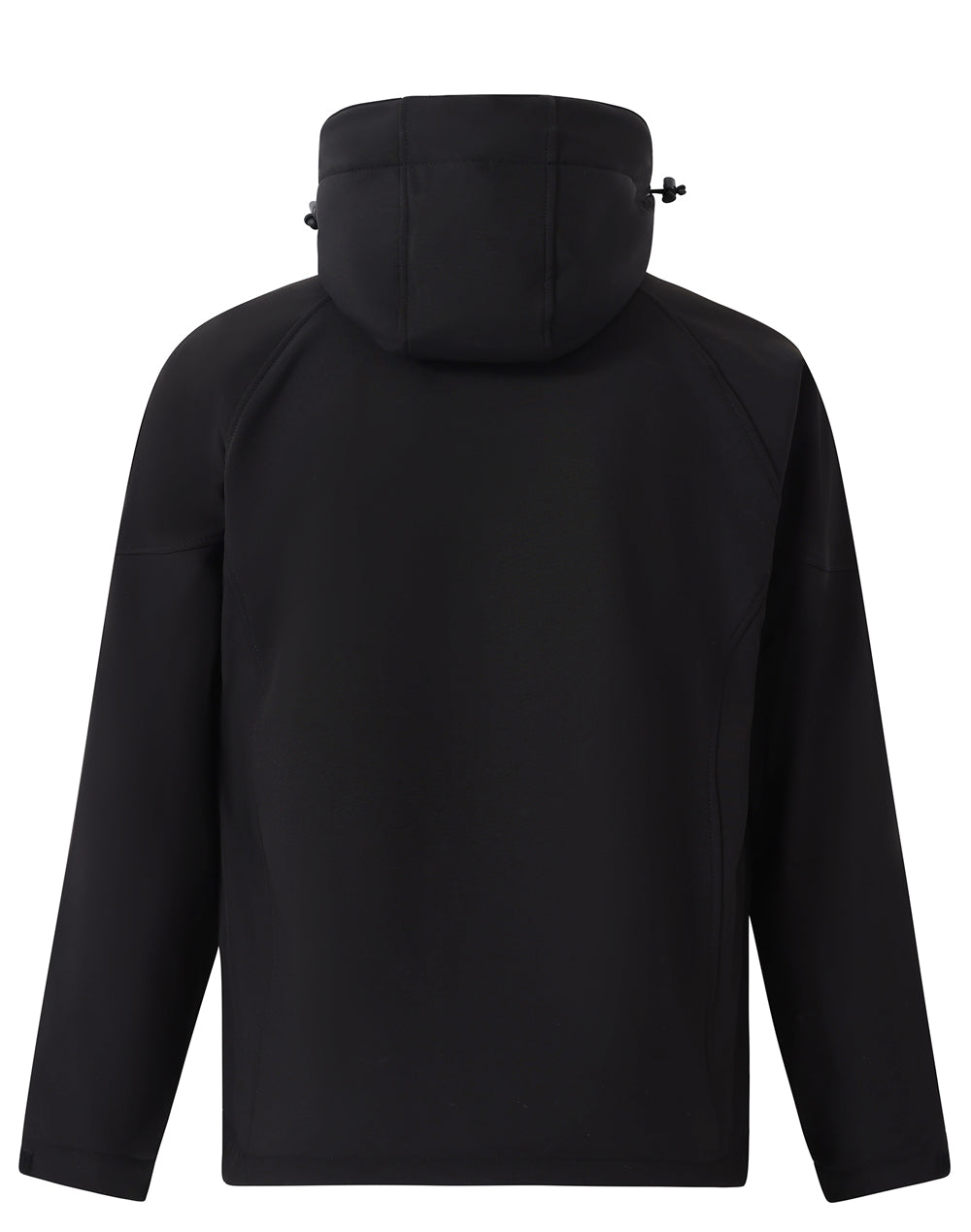 Aspen Softshell Hood Jacket Men's - Black/Charcoal - Back