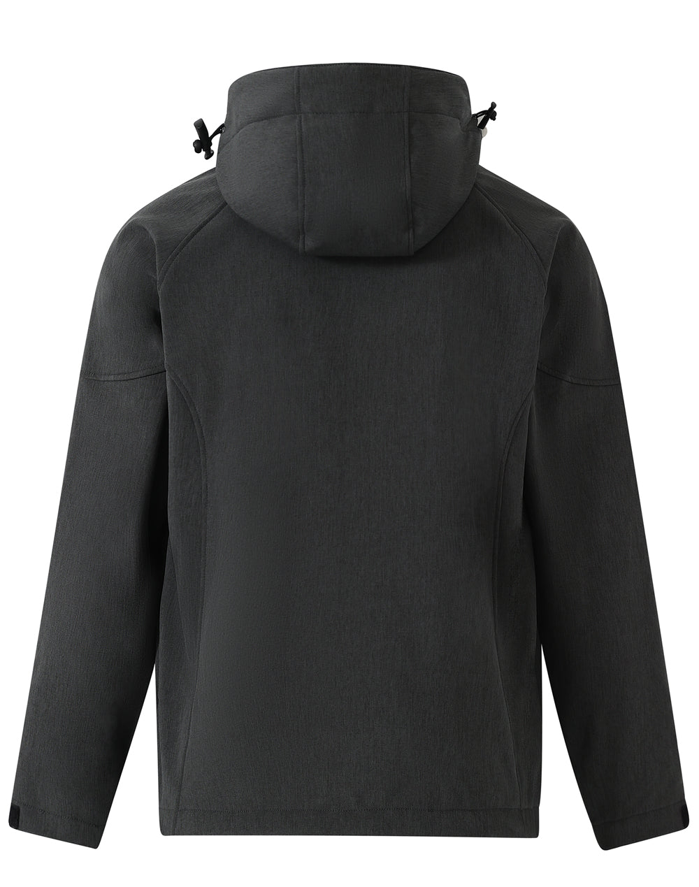 Aspen Softshell Hood Jacket Men's - Marl Charcoal/Charcoal - Back