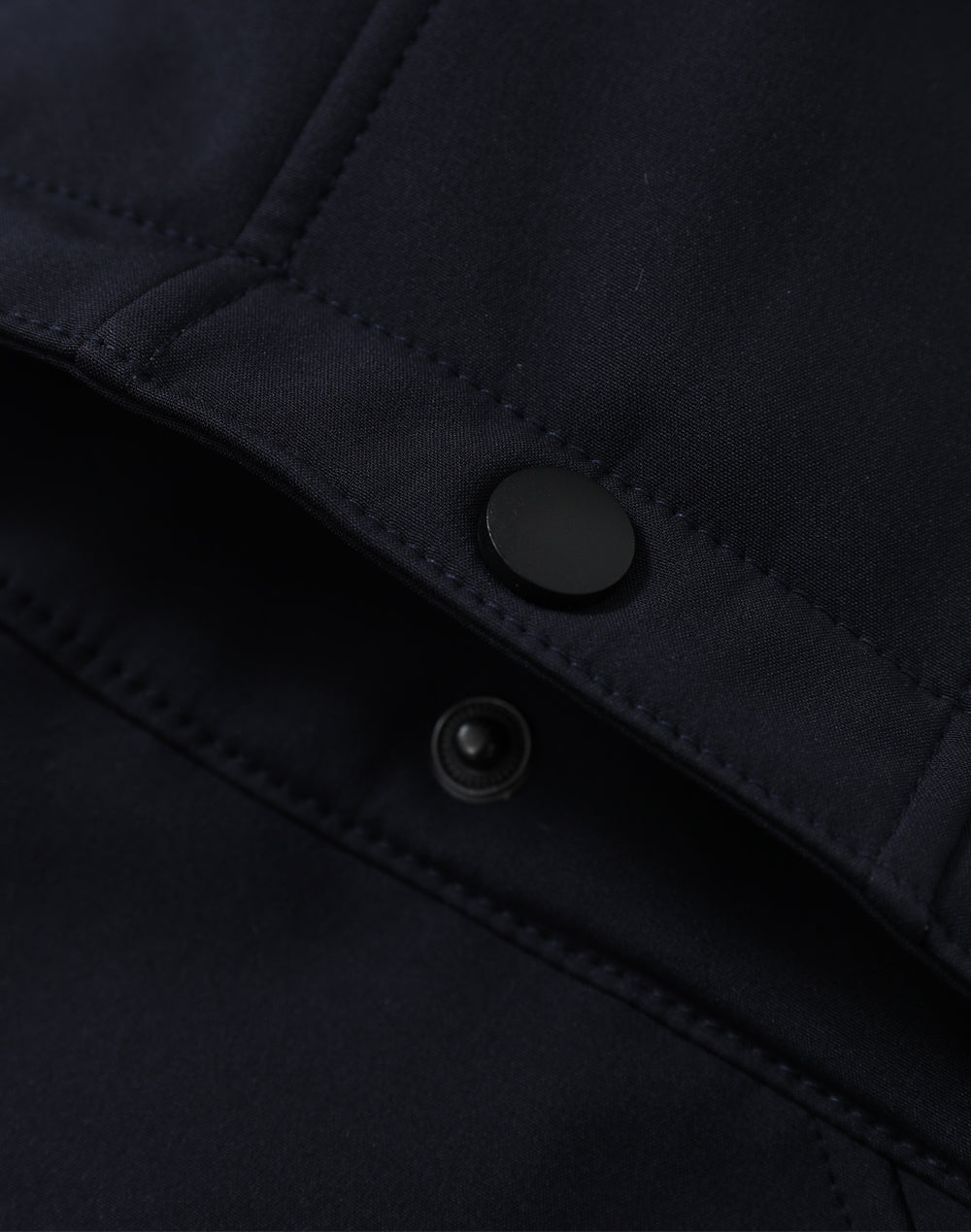 Aspen Softshell Hood Jacket Men's - Navy/Charcoal - Back