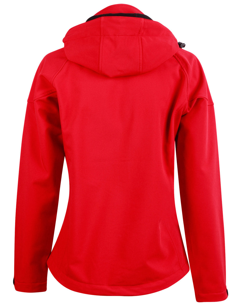 Aspen Softshell Hood Jacket Ladies' - Red/Black - Back