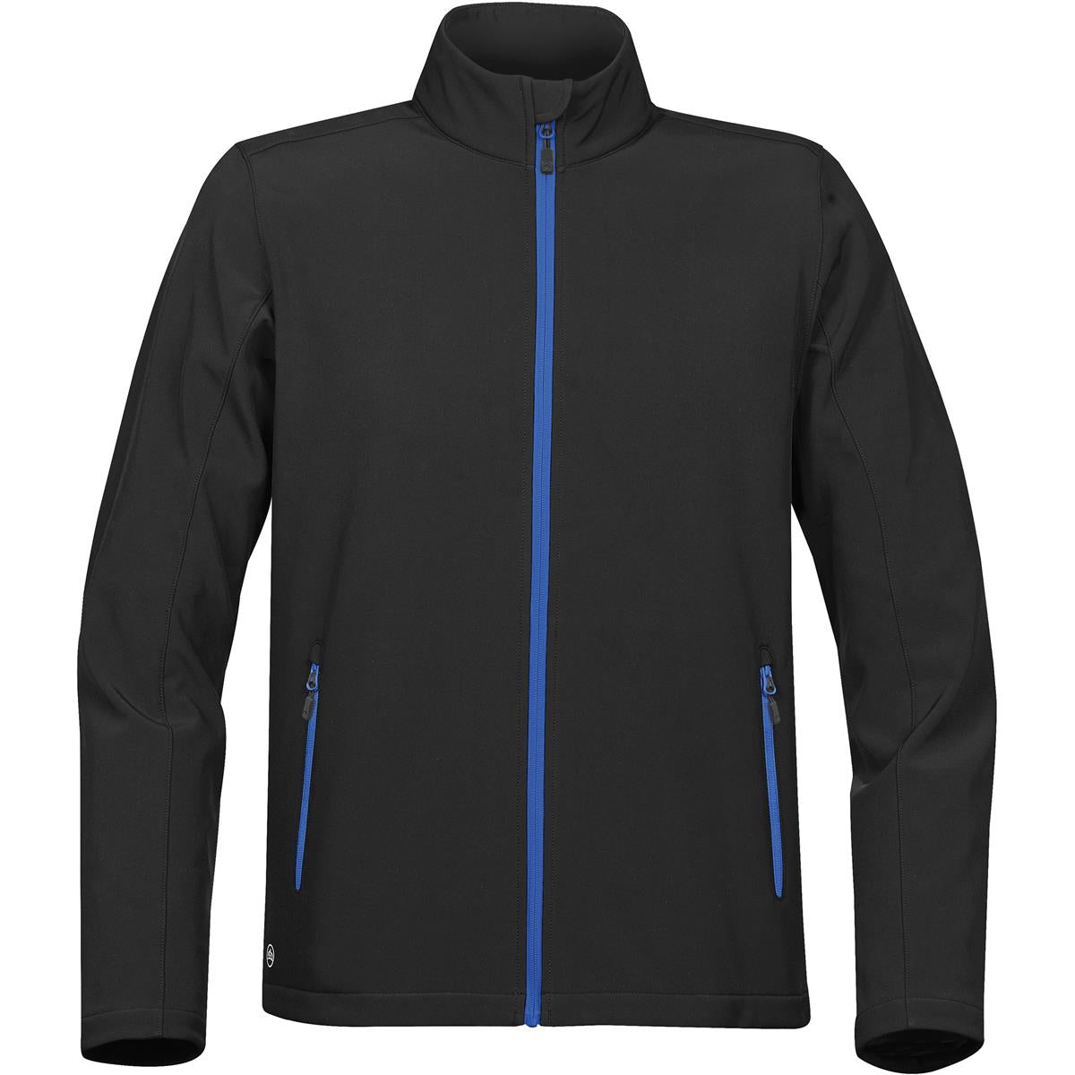 Men's Orbiter Softshell - Black / Azure Blue - Front