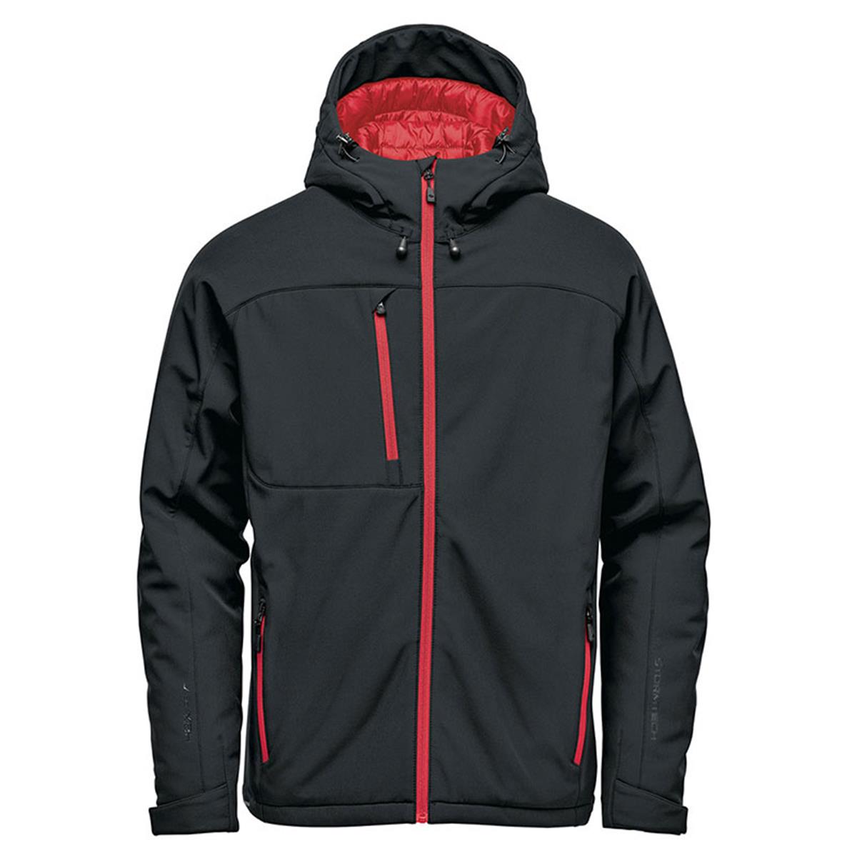 Men's Orbiter Insulated Softshell - Black / Red - Front