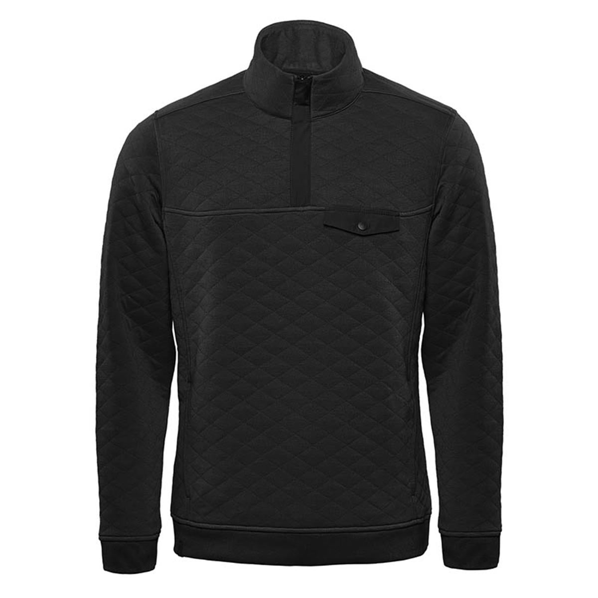 Men's Montebello Thermal 1/4 Zip Pullover - Dark Charcoal Heather - Front