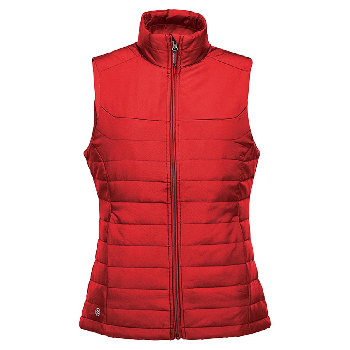 Women's Nautilus Quilted Vest - Bright Red - Front