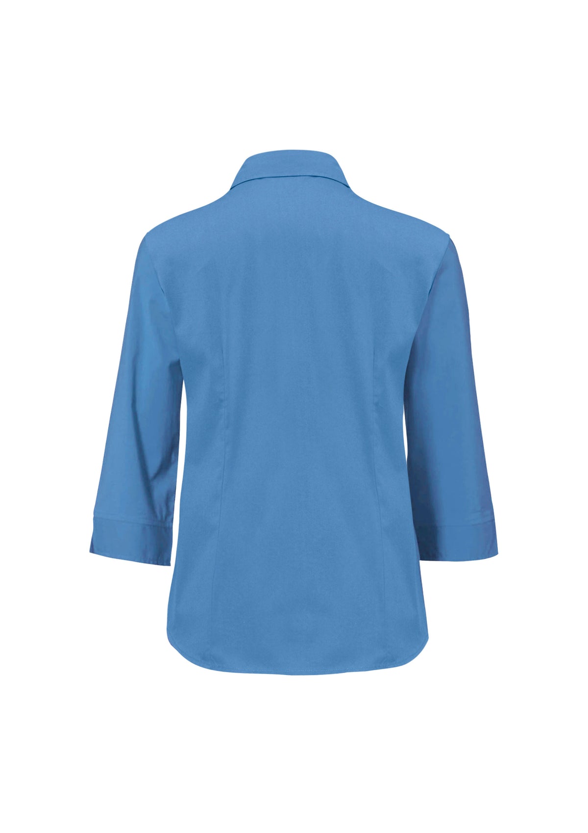 Metro Womens 3/4 Sleeve Shirt - Mid Blue - Back