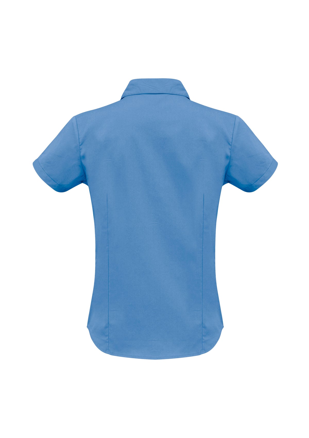 Metro Womens Short Sleeve Shirt - Mid Blue - Back