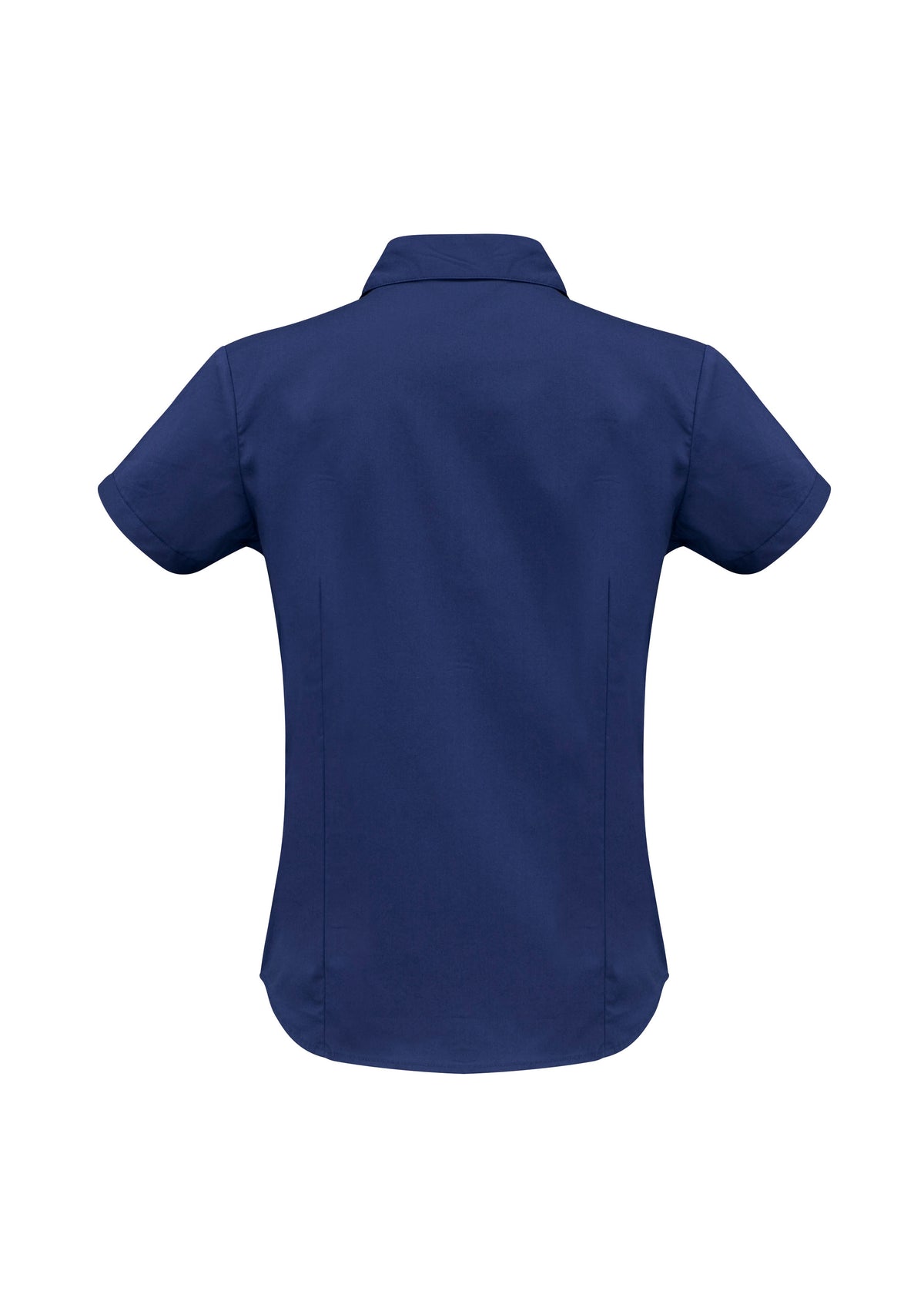 Metro Womens Short Sleeve Shirt - Royal - Back