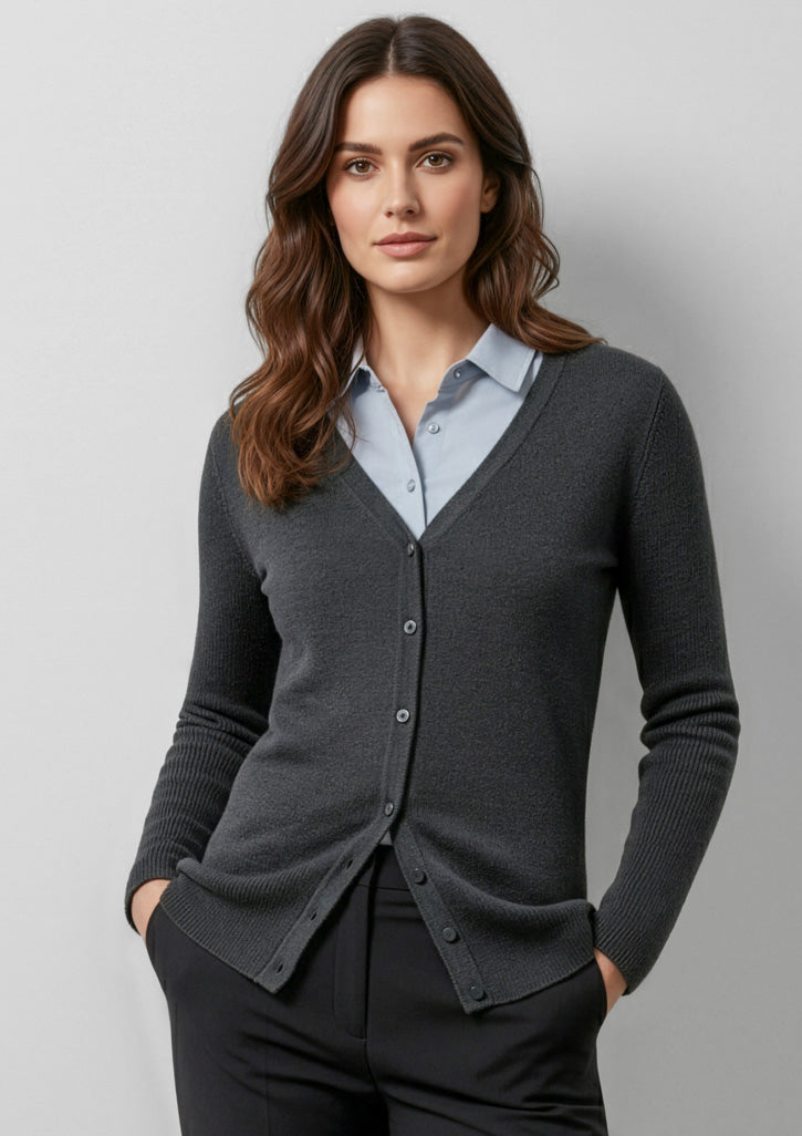 Milano Womens Cardigan - Charcoal - Model
