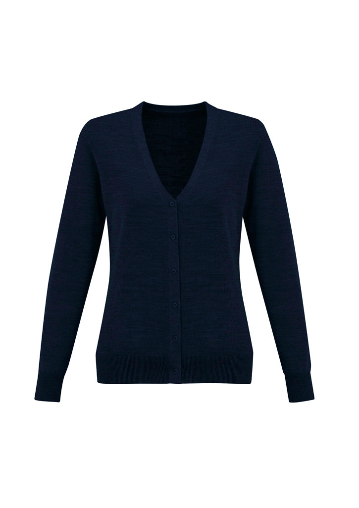 Roma Womens Knit Cardigan - Navy - Front