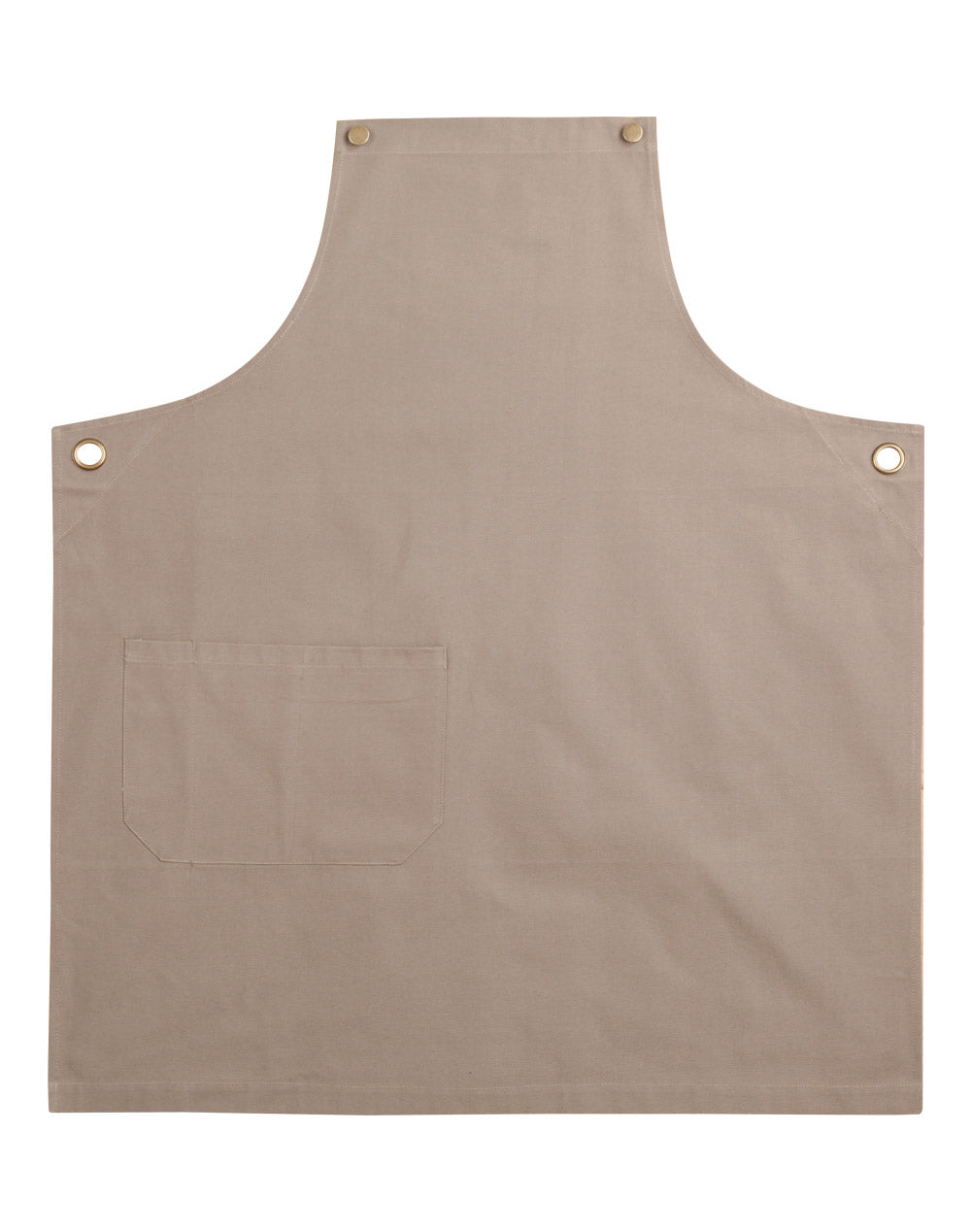 Brunswick Bib Apron - Khaki - Front