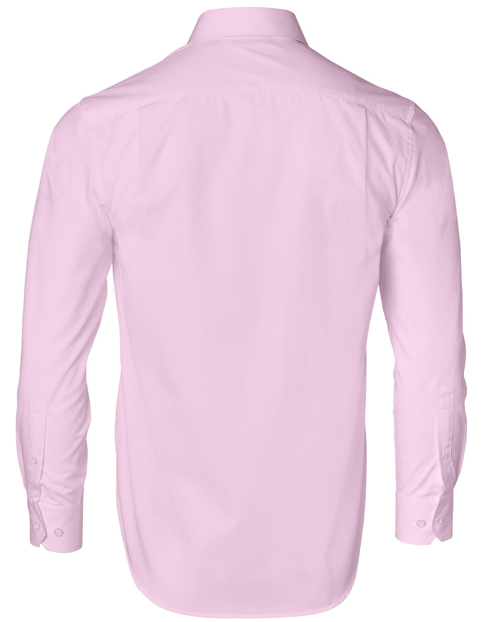 Barkley Mens Taped Seam Long Sleeve Shirt - Soft Pink - Back
