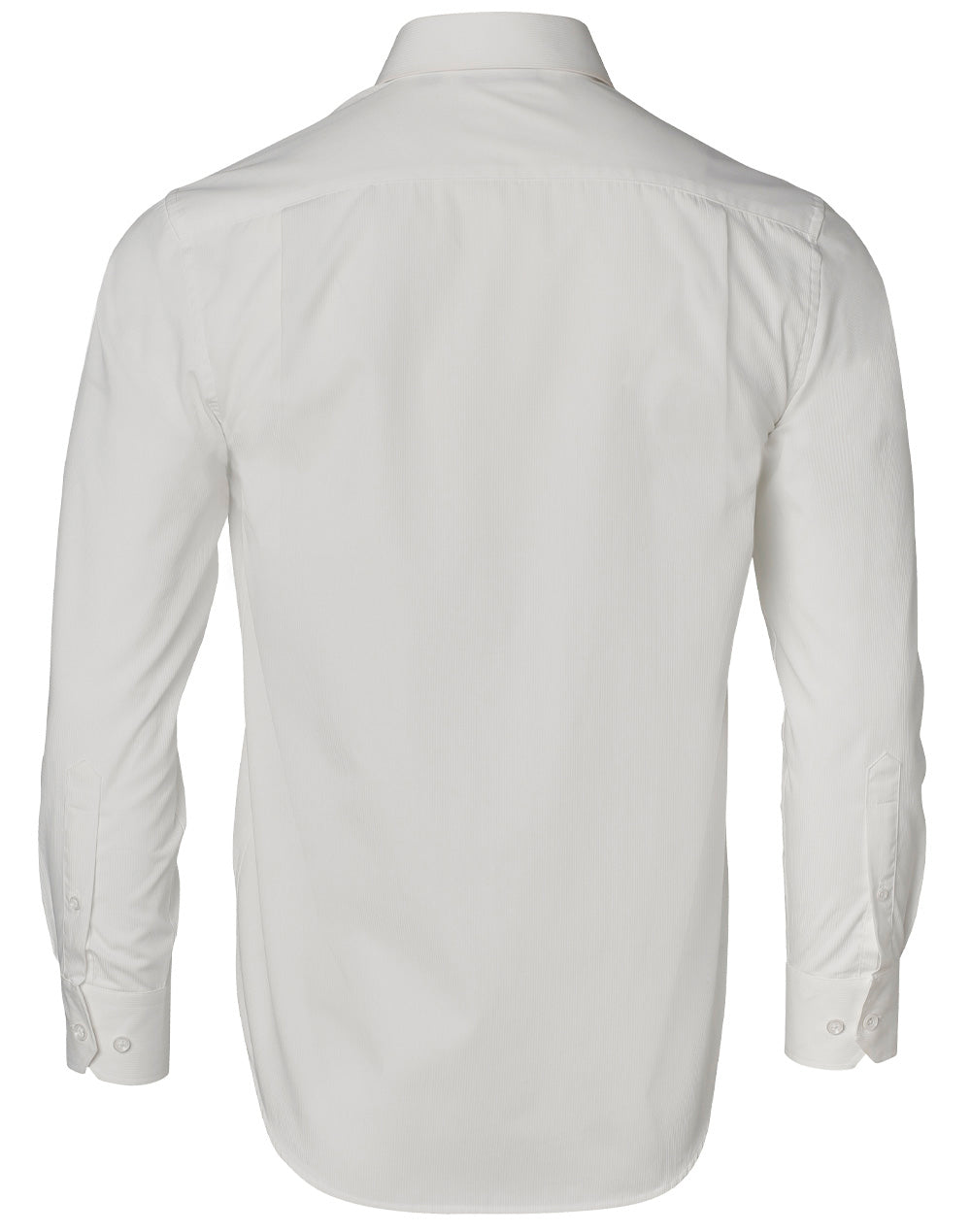 Barkley Mens Taped Seam Long Sleeve Shirt - White - Back