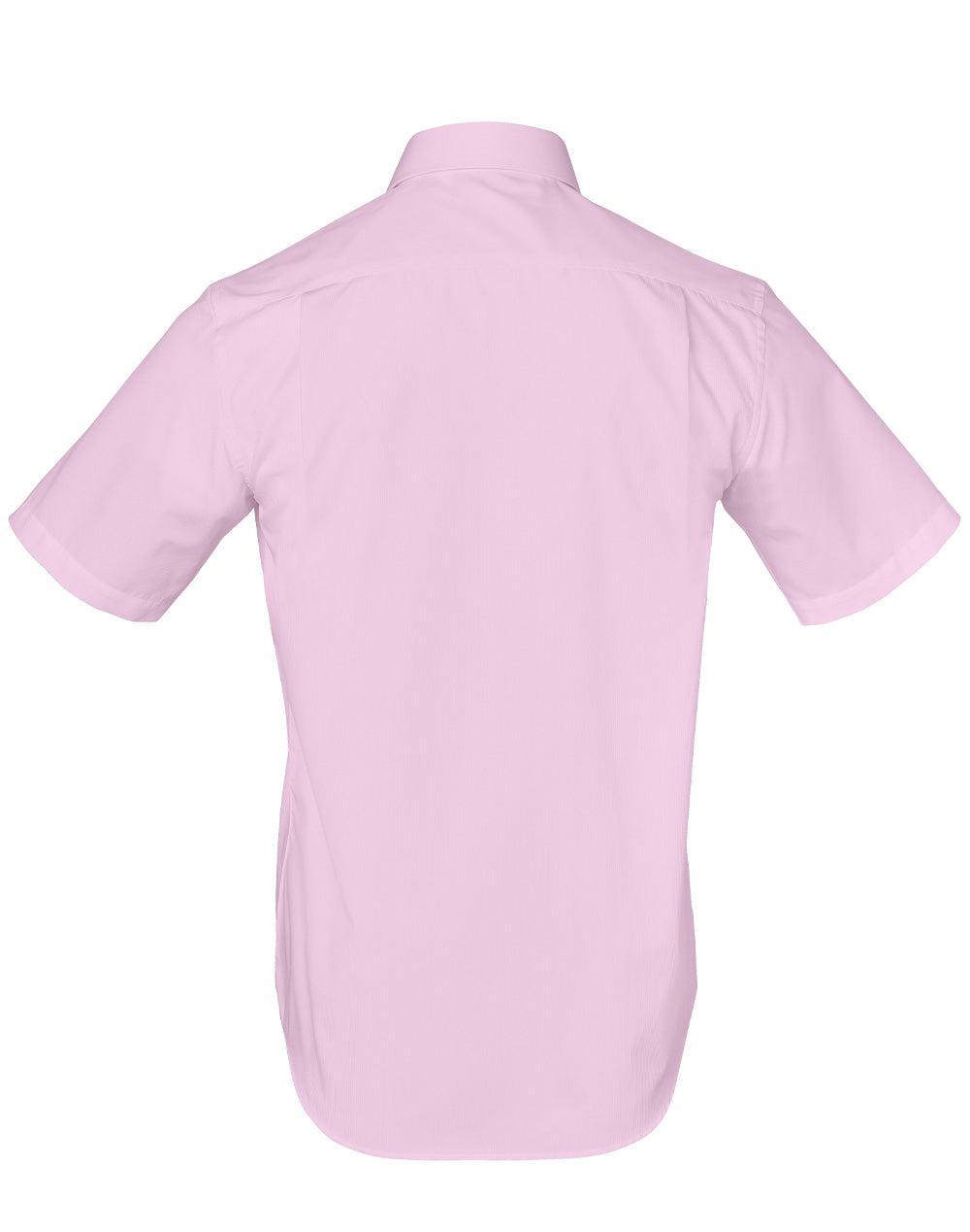 Barkley Mens Taped Seam Short Sleeve Shirt - Soft Pink - Back