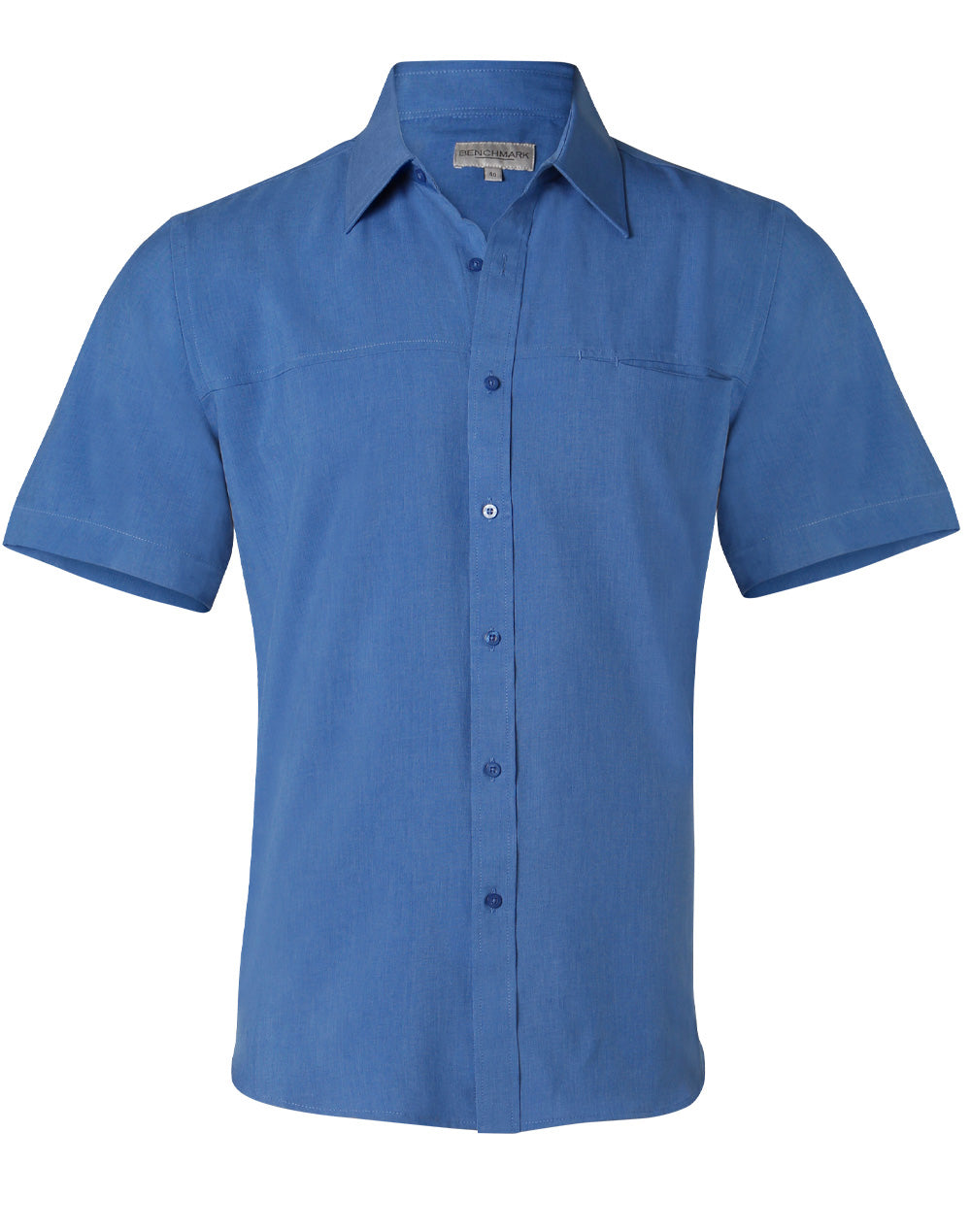 Men's CoolDry Short Sleeve Shirt - Royal - Front