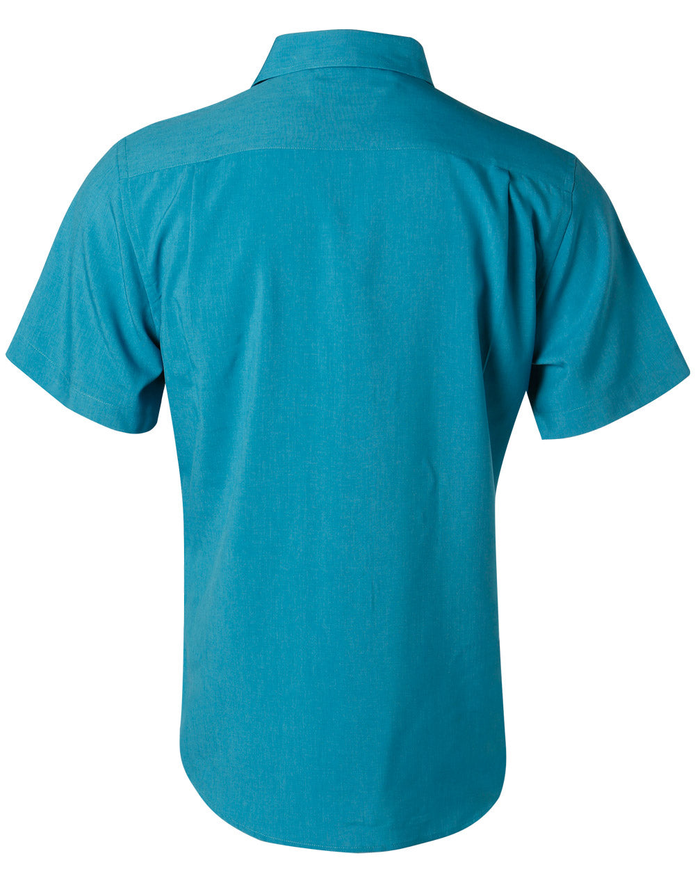 Men's CoolDry Short Sleeve Shirt - Teal - Back