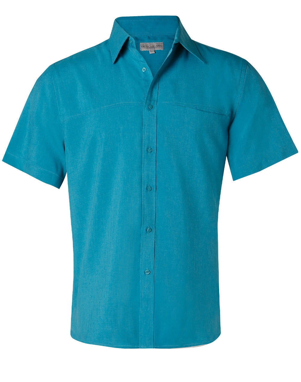 Men's CoolDry Short Sleeve Shirt - Teal - Front