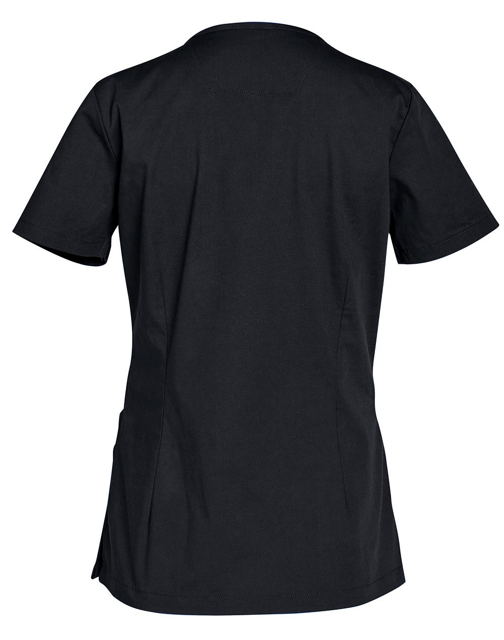 Ladies Scrub Top - Charcoal - Back