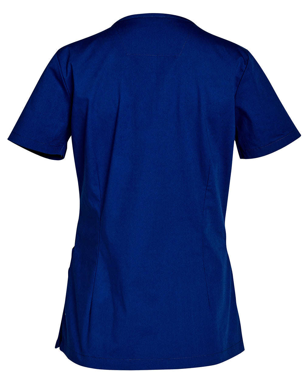 Ladies Scrub Top - Royal - Back